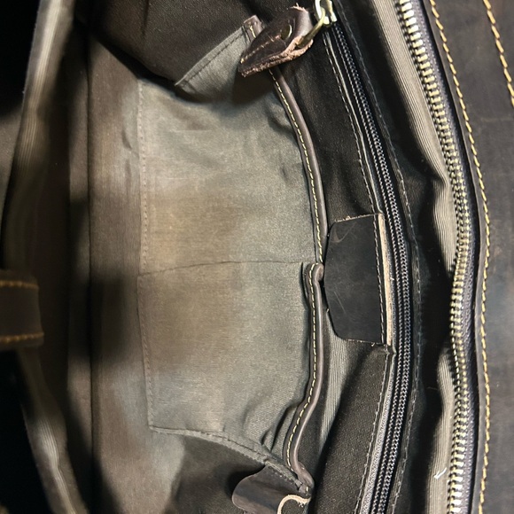 Rowan Full Grain Water Buffalo Leather Briefcase for Men - Picture 14 of 16